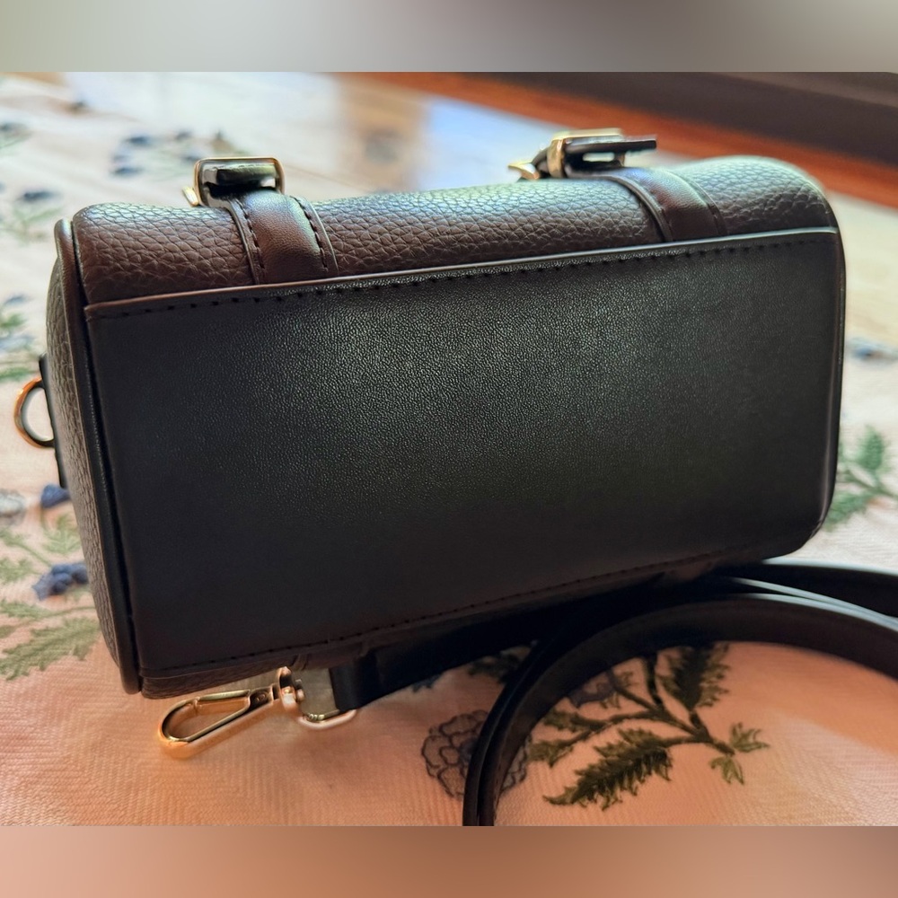 MICHAEL KORS Black Leather Mini Satchel - Picture 6 of 12